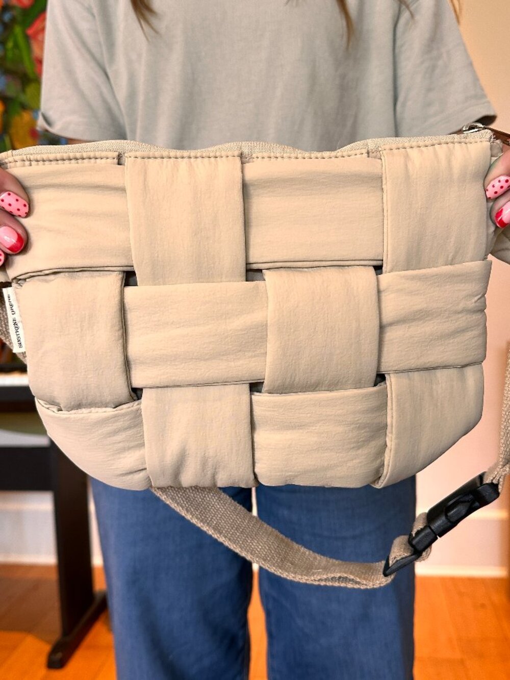 Woven belt bag